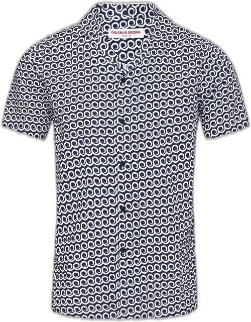 Men's Hibbert Lacuna Geometric Camp Shirt