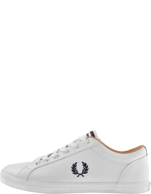 Fred Perry Baseline Leather Trainers White