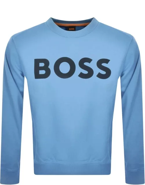 BOSS We Basic Crew Neck Sweatshirt Blue