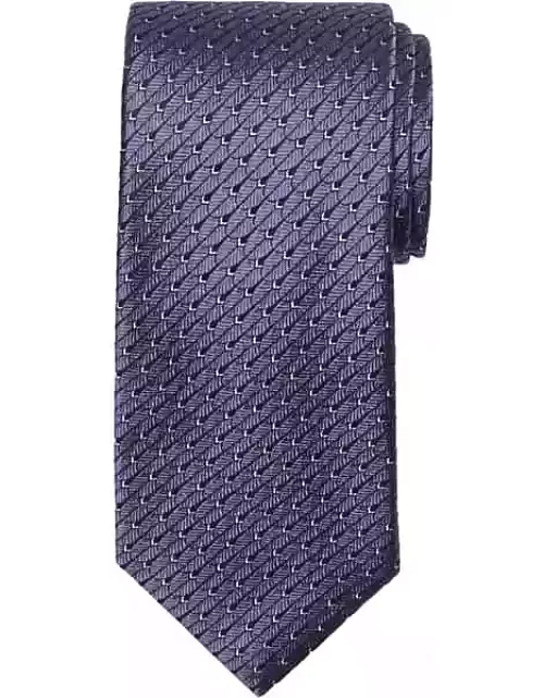 Pronto Uomo Men's Narrow Shield Tie Purple