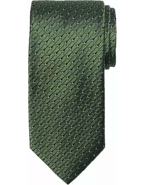 Pronto Uomo Big & Tall Men's Narrow Shield Tie Green