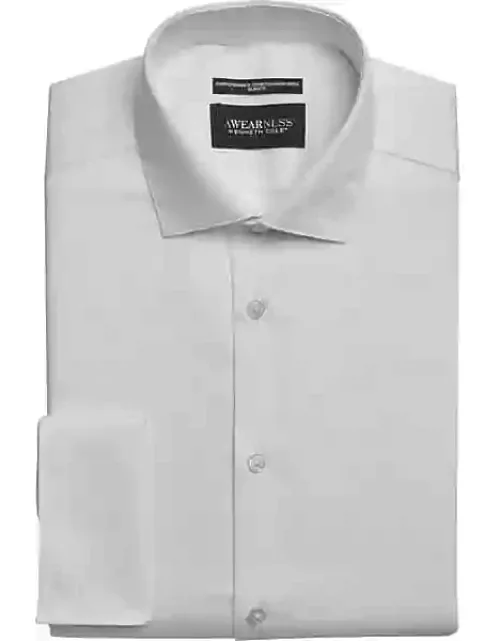 Awearness Kenneth Cole Men's Ultimate Performance Slim Fit Spread Collar Dress Shirt White Solid