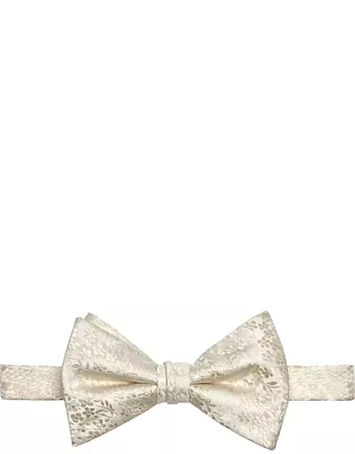 Egara Men's Pre-Tied Floral Bow Tie Ivory