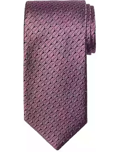 Pronto Uomo Big & Tall Men's Narrow Shield Tie Pink