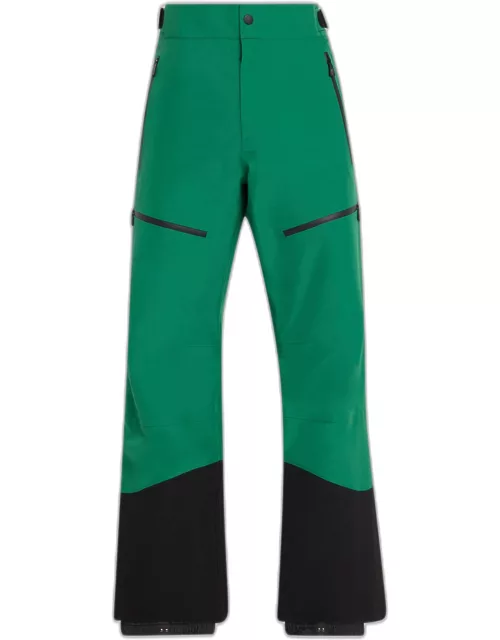 Men's Colorblock Suspender Ski Pant