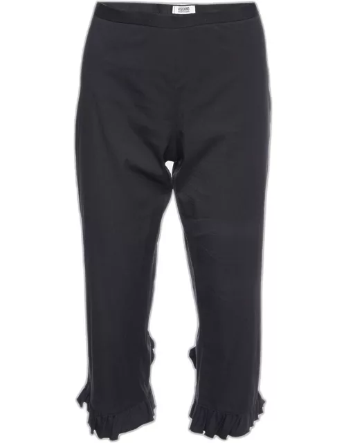 Moschino Cheap and Chic Black Cotton Capri Pants