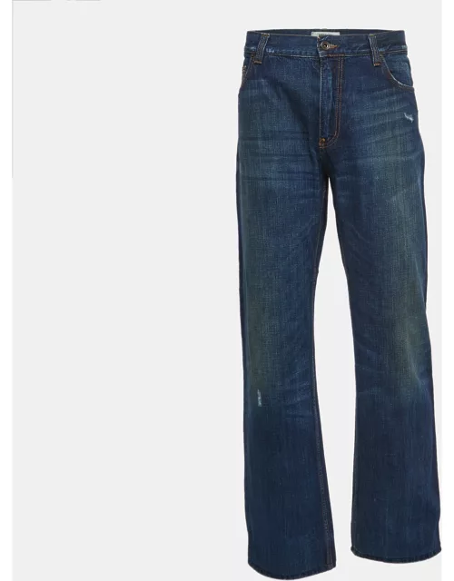 Moschino Jeans Blue Washed Denim Jeans 3XL Waist 38"