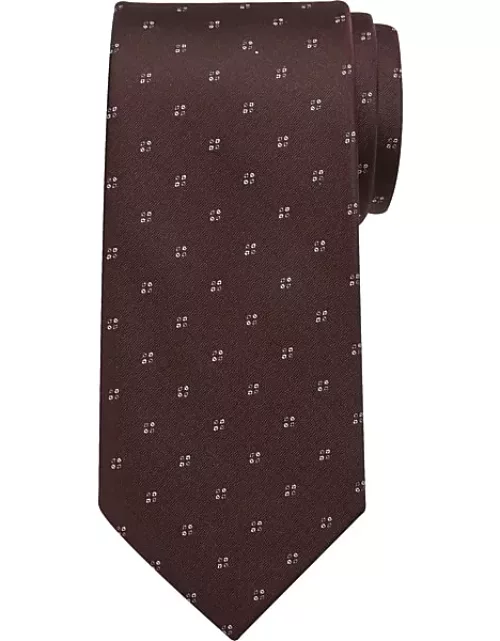 Awearness Kenneth Cole Men's Narrow Tie Burgundy Red