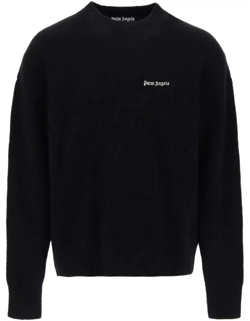 PALM ANGELS Sweater with logo embroidery