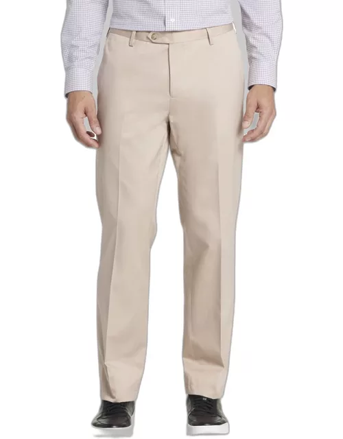JoS. A. Bank Men's Traveler Collection Tailored Fit Pants, Khaki