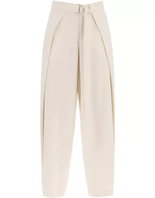 AMI ALEXANDRE MATTIUSSI Wide fit pants with floating panel