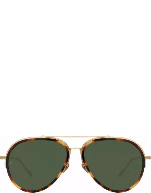 Abel Aviator Sunglasses in Tortoiseshel
