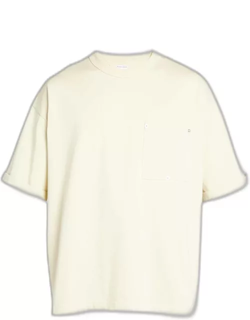 Men's Heavy Jersey Poplin Cuffed T-Shirt