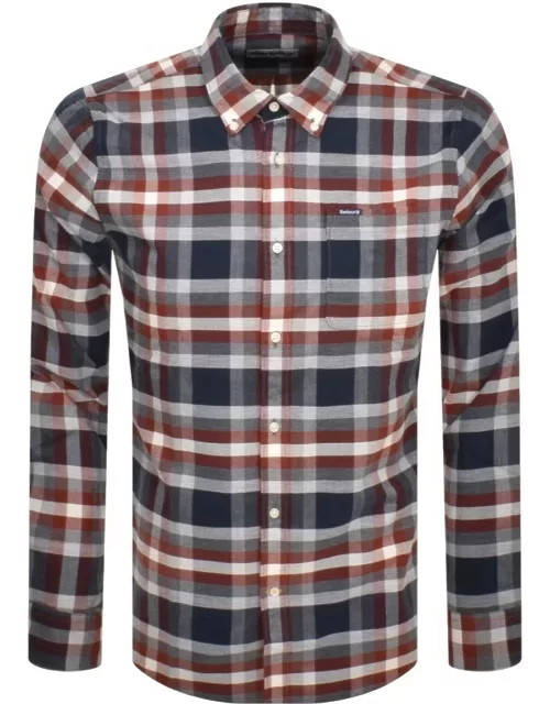 Barbour Bowmont Long Sleeve Shirt Red