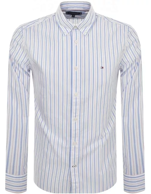 Tommy Hilfiger Stripe Long Sleeve Shirt Blue