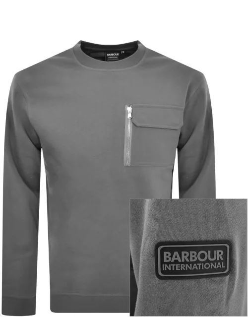 Barbour International Logo Sweatshirt Grey