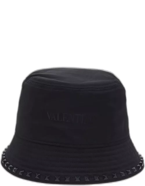 Men's Tonal Rockstud Logo Bucket Hat