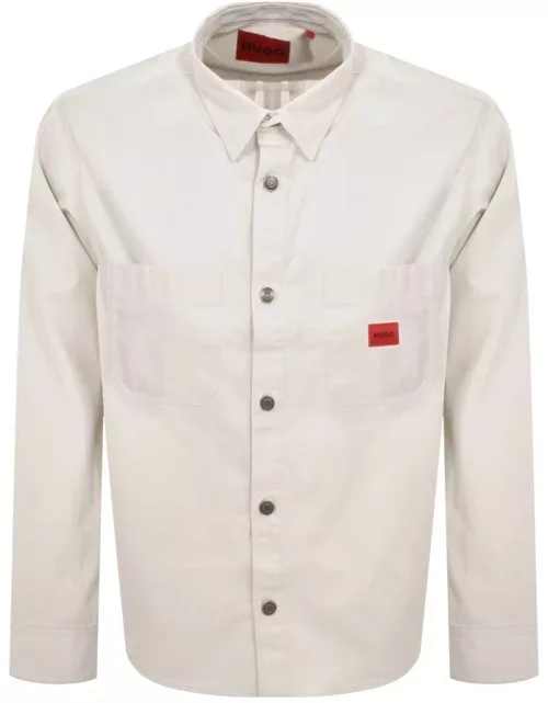 HUGO Erato Overshirt Jacket White