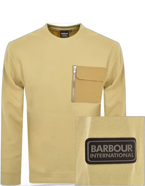 Barbour International Logo Sweatshirt Yellow
