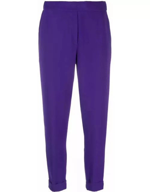 High-waisted tapered trouser