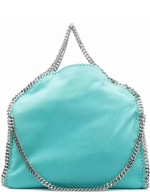 Light blue Falabella shoulder bag with silver chain