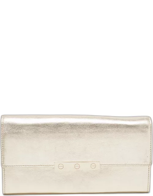 Cartier Gold Leather Love Continental Wallet