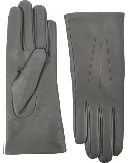 Dents Isabelle Leather Gloves - Grey