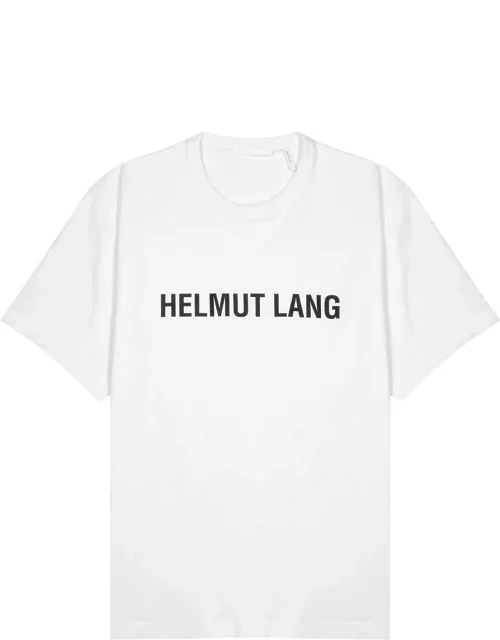 Helmut Lang Core Logo-print Cotton T-shirt - White And Black