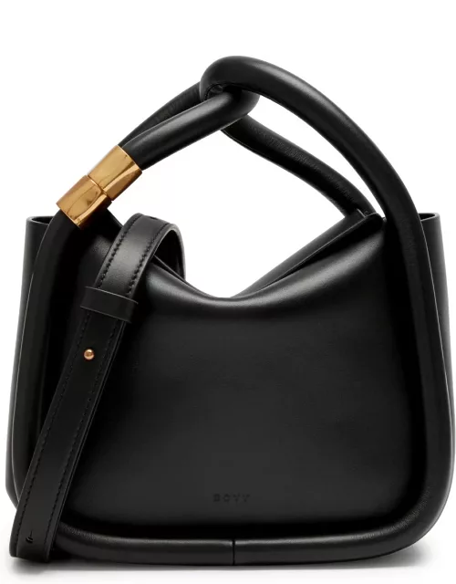 Boyy Wonton 20 Leather top Handle bag - Black