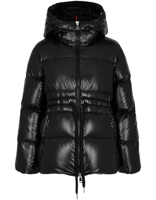 Moncler Taleve Hooded Quilted Shell Jacket - Black - 1 (UK 10 / S)
