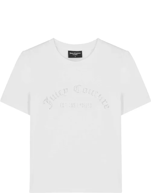 Juicy Couture Noah Logo-embellished Cotton T-shirt - White - L (UK14 / L)