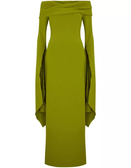 Solace London Arden Off-the-shoulder Maxi Dress - Green - 10 (UK10 / S)