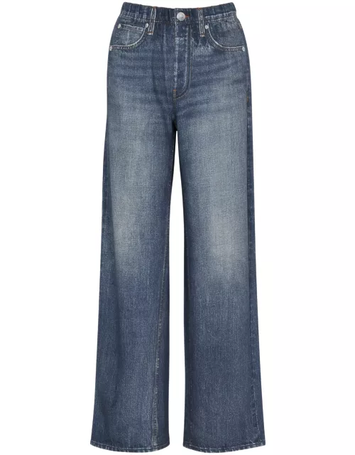 Rag & Bone Miramar Jeans-print Cotton Sweatpants - Blue - M (UK12 / M)