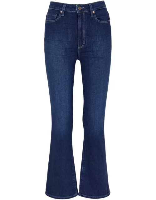 Paige Claudine Cropped Flared Jeans - Blue - 24 (W24 / UK 4 / Xxs)