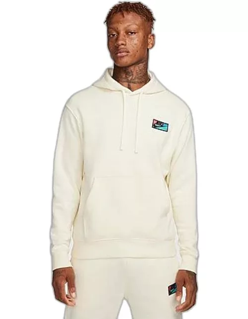 Men's Nike Club Fleece Logo Patch Pullover Hoodie