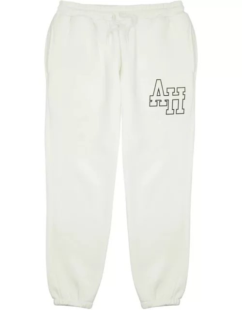 Annie Hood College Printed Cotton Sweatpants - Natural