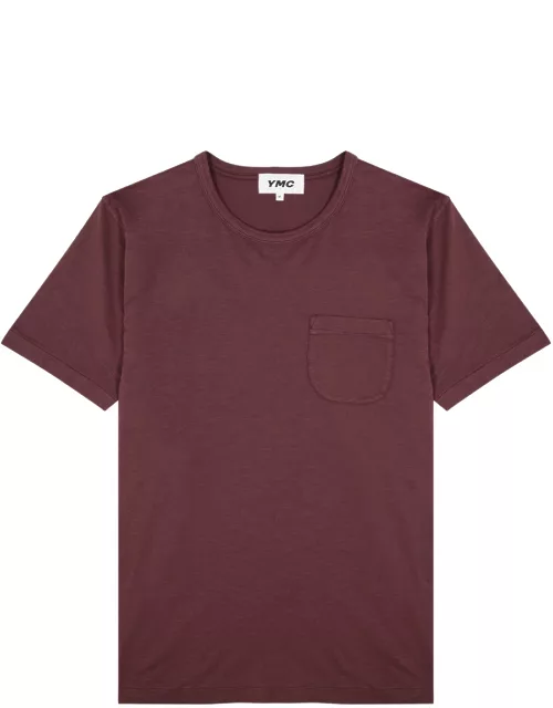 Ymc Wild Ones Slubbed Cotton T-shirt - Burgundy