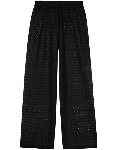 Melissa Odabash Sienna Crochet-lace Trousers - Black - L (UK14 / L)