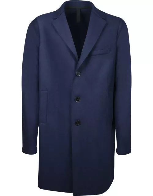 Harris Wharf London Boxy Cashmere Blue Coat
