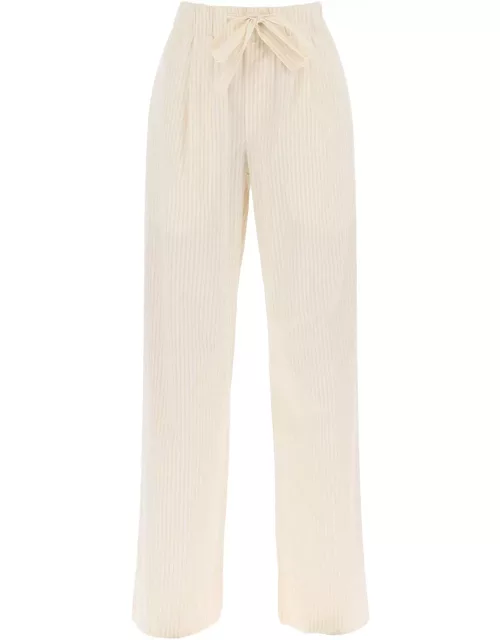 Birkenstock Pajama Pants In Striped Organic Poplin