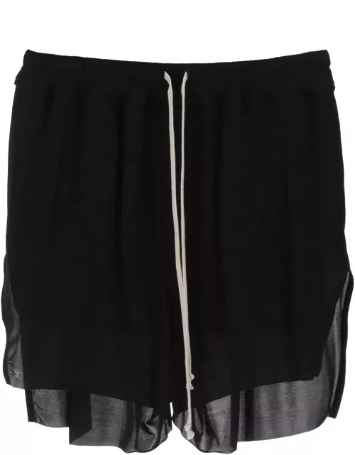 Rick Owens Sporty Shorts In Cupro
