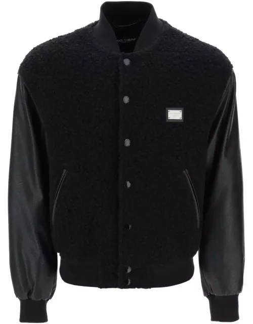 Dolce & Gabbana Eco Leather And Wool Jacket