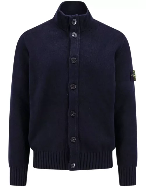 Stone Island Compass Patch Button-up Cardigan