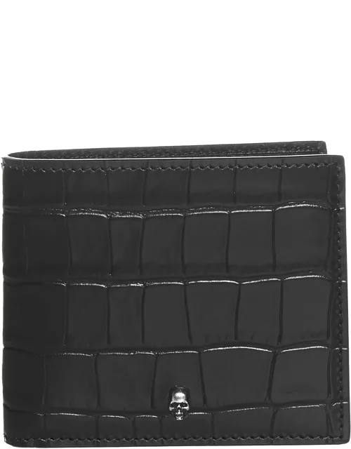 Alexander McQueen Croco-print Leather Wallet