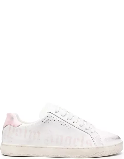 Palm Angels Logo Printed Distressed Lace-up Sneaker