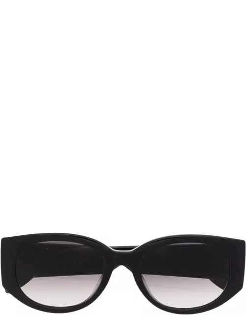 Alexander Mc Queen oval-frame logo-print sunglasse
