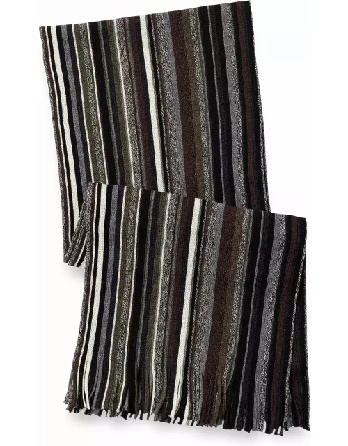 Stripe Wool Scarf