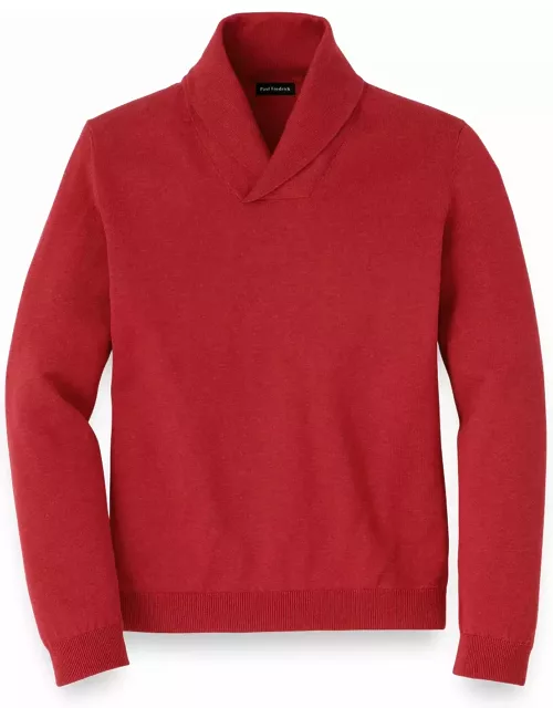 Supima Cotton Shawl Collar Sweater