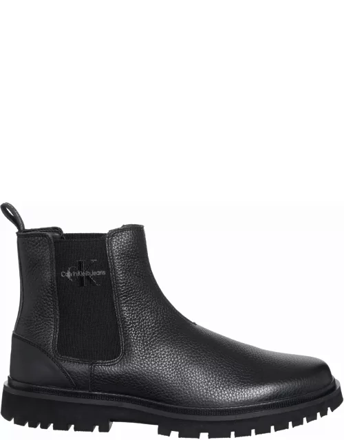 Calvin Klein Leather Ankle Boot