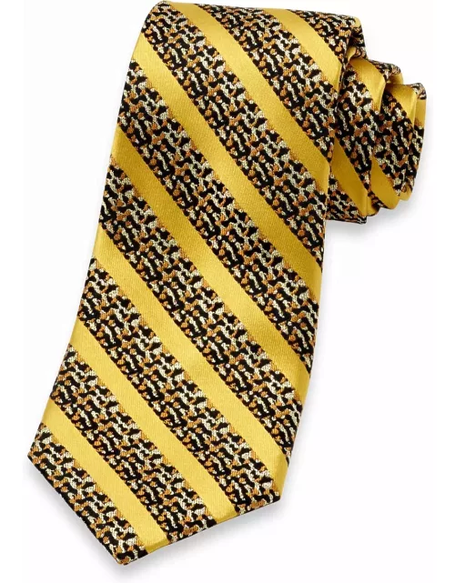 Stripe Woven Silk Blend Tie